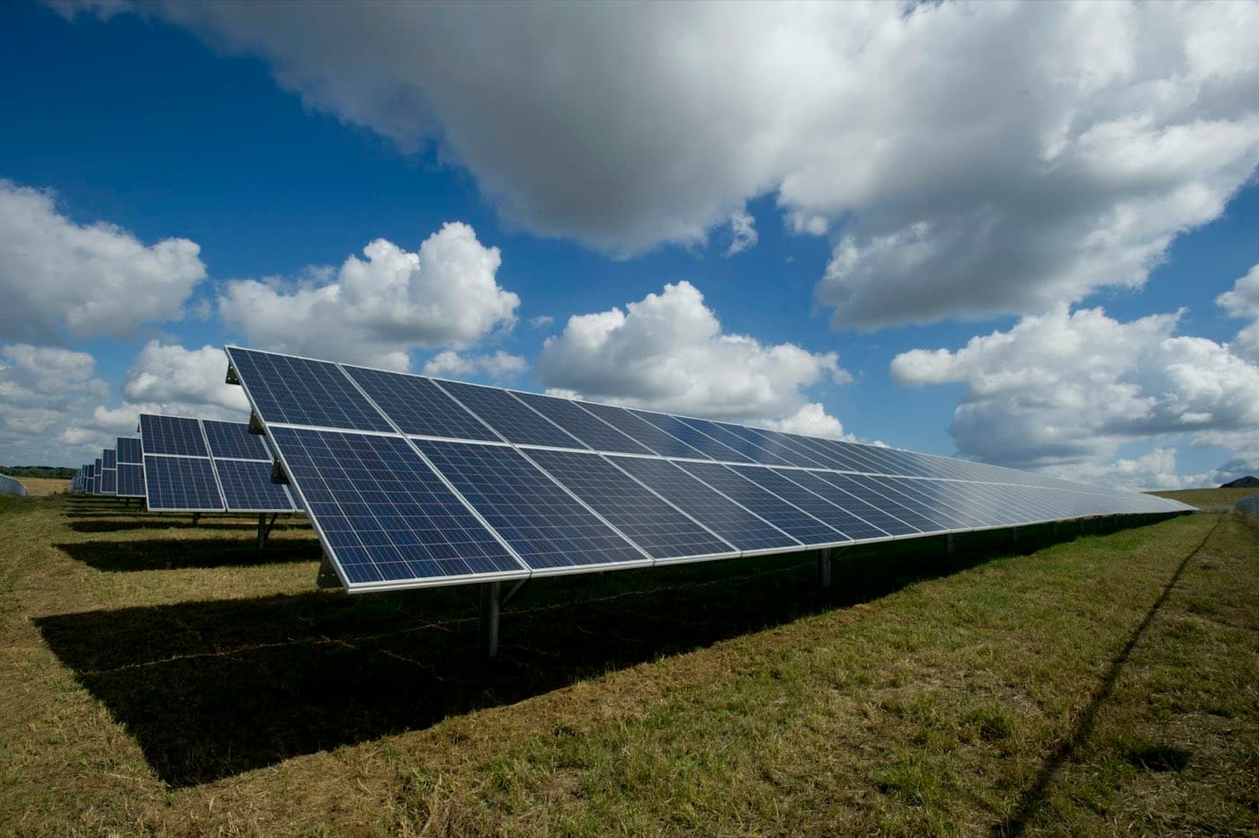 Solar array serving a community or industrial site